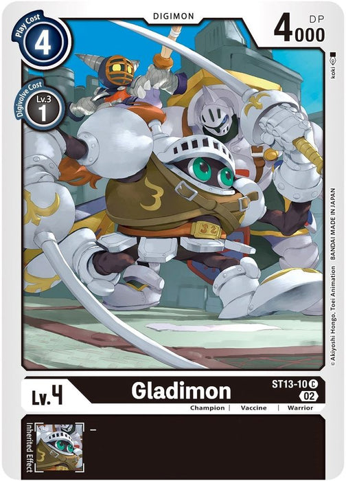 Gladimon (#ST13-10 C) (Starter Deck 13: Ragnaloardmon) Near Mint