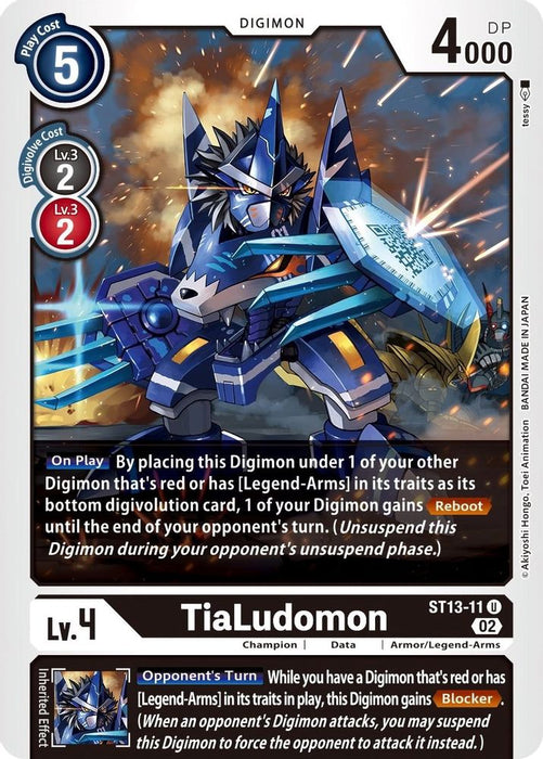 TiaLudomon (#ST13-11 U) (Starter Deck 13: Ragnaloardmon) Near Mint