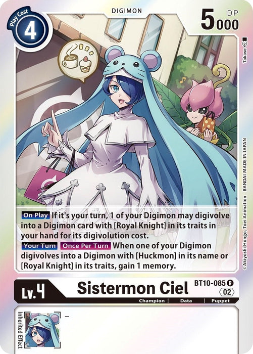 Image for Sistermon Ciel (BT10-085 R) - Digimon Card Game
