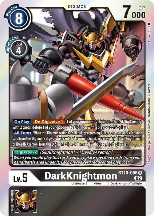 DarkKnightmon (#BT10-066 R) (Xros Encounter) Near Mint Foil