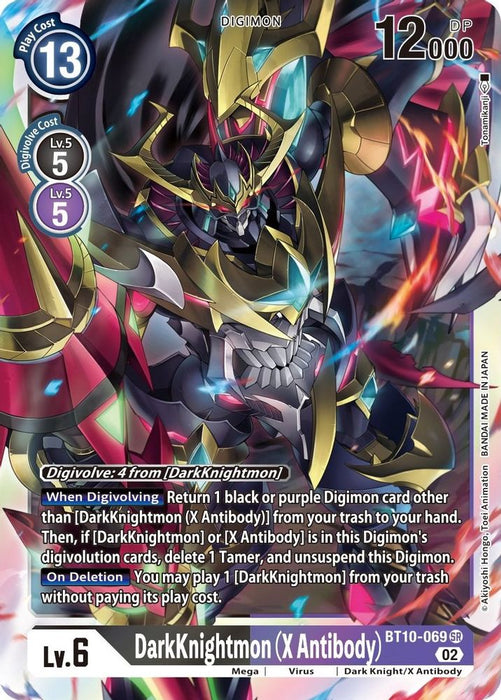DarkKnightmon (X Antibody) (#BT10-069 SR) (Xros Encounter) Near Mint Foil