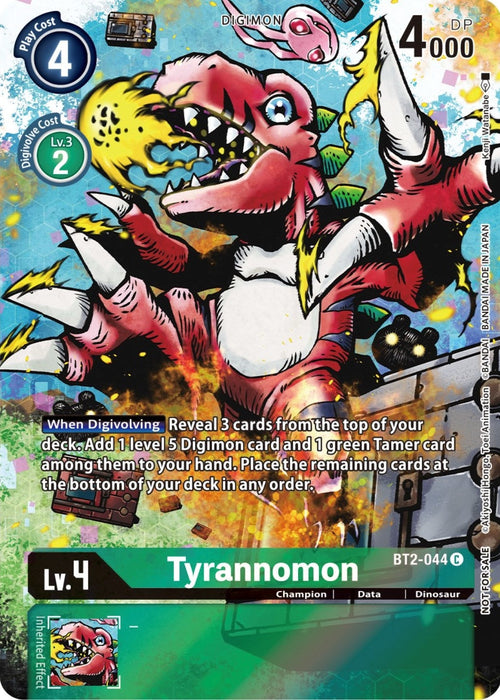 Image for Tyrannomon - BT2-044 (25th Special Memorial Pack) (BT2-044 C) - Digimon Card Game