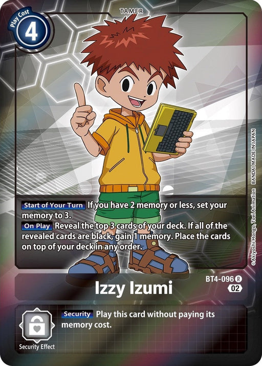 Image for Izzy Izumi (Alternate Art) (BT4-096 R) - Digimon Card Game