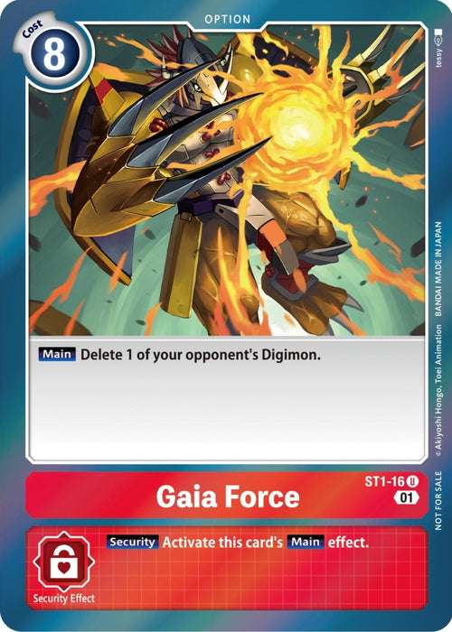 Image for Gaia Force (ST-11 Special Entry Pack) (ST1-16 U) - Digimon Card Game