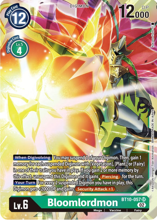 Image for Bloomlordmon (BT10-057 SR) - Digimon Card Game