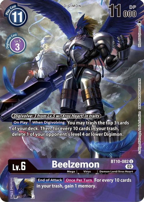 Beelzemon (Alternate Art) (#BT10-082 U) (Xros Encounter) Near Mint Foil