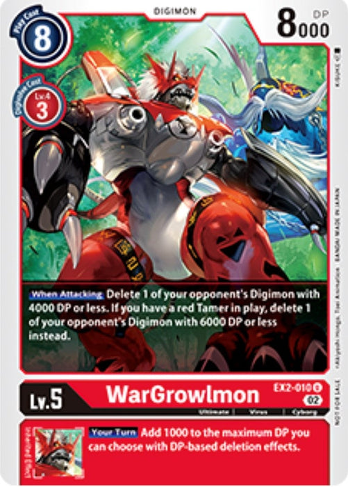 Image for WarGrowlmon - EX2-010 (Tamer Party Vol. 6 Promo) (EX2-010 U) - Digimon Card Game
