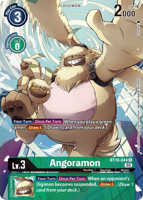 Angoramon (Alternate Art) (#BT10-044 R) (Xros Encounter) Near Mint Foil