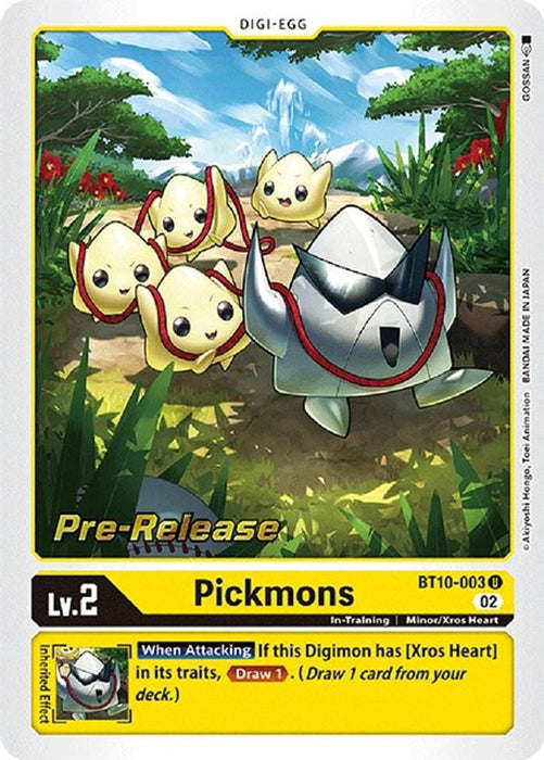 Pickmons (#BT10-003 U) (Xros Encounter Pre-Release Cards) Near Mint Foil