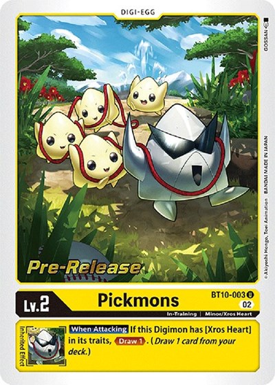 Pickmons (#BT10-003 U) (Xros Encounter Pre-Release Cards)