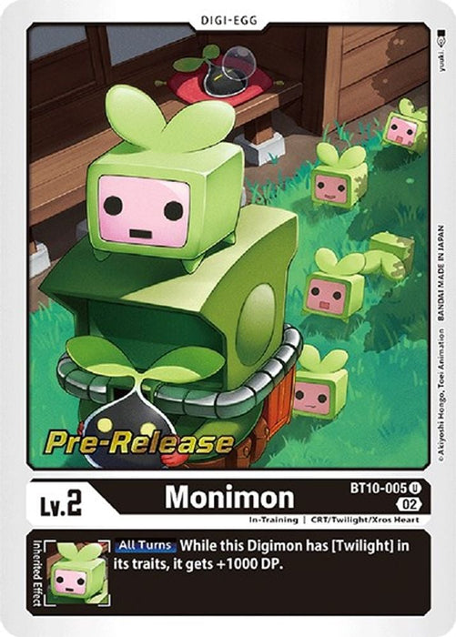 Monimon (#BT10-005 U) (Xros Encounter Pre-Release Cards) Near Mint Foil