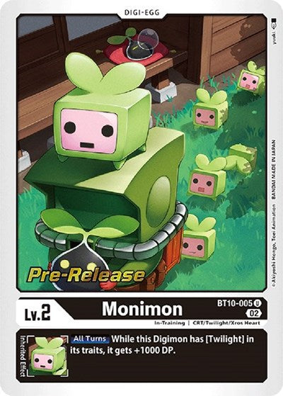 Monimon (#BT10-005 U) (Xros Encounter Pre-Release Cards)