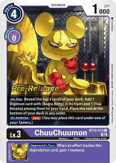 ChuuChuumon (#BT10-073 U) (Xros Encounter Pre-Release Cards)