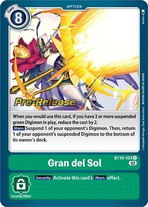Gran del Sol (#BT10-103 U) (Xros Encounter Pre-Release Cards) Near Mint Foil