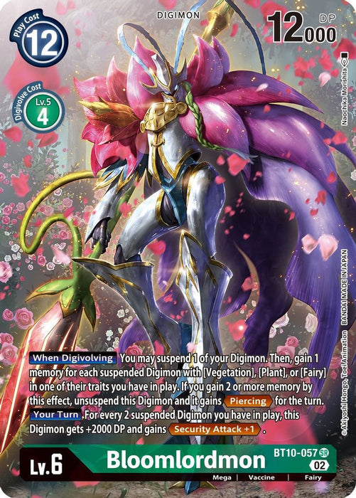 Bloomlordmon (Alternate Art) (#BT10-057 SR) (Xros Encounter) Near Mint Foil