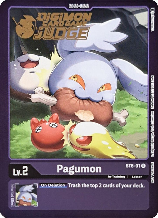 Pagumon (Judge Pack 2) (#ST6-01 U) (Starter Deck 06: Venomous Violet) Near Mint Foil