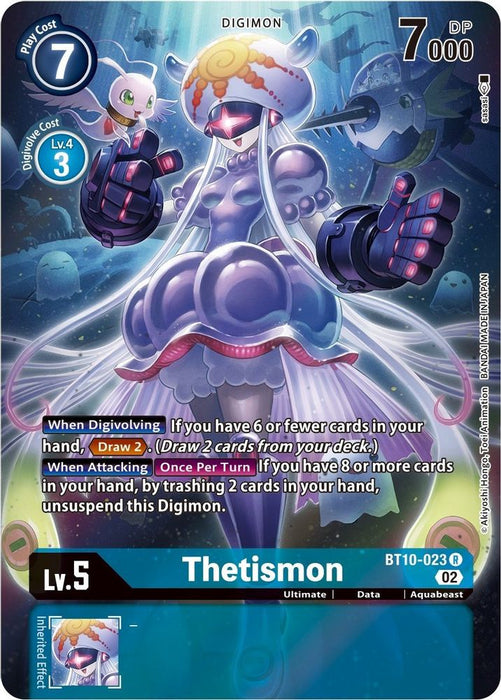 Thetismon (Alternate Art) (#BT10-023 R) (Xros Encounter) Near Mint Foil
