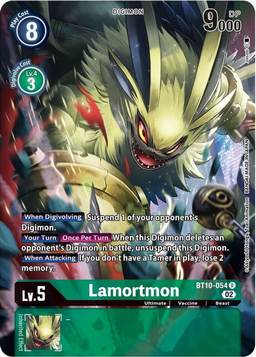 Lamortmon (Alternate Art) (#BT10-054 R) (Xros Encounter) Near Mint Foil