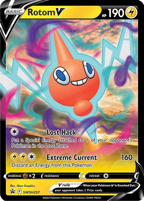 Rotom V - SWSH257 (#SWSH257) (SWSH: Sword & Shield Promo Cards)