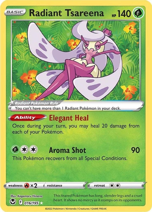 Radiant Tsareena (#016/195) (SWSH12: Silver Tempest)