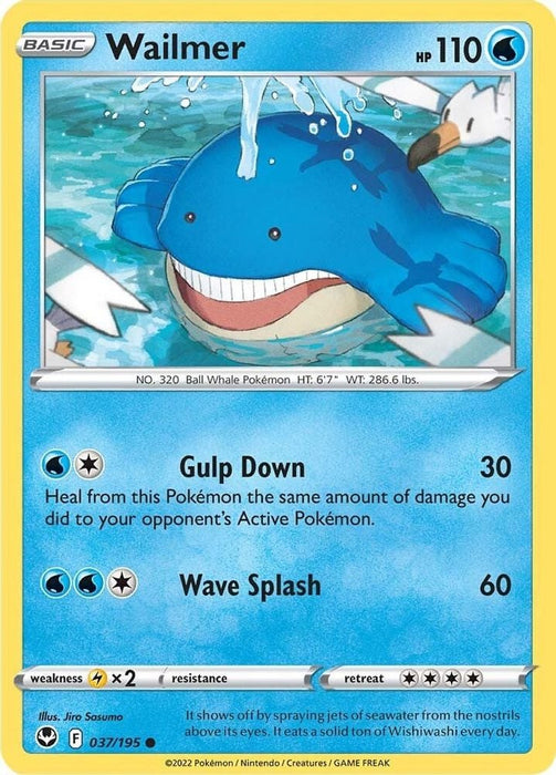 Wailmer (#037/195) (SWSH12: Silver Tempest)