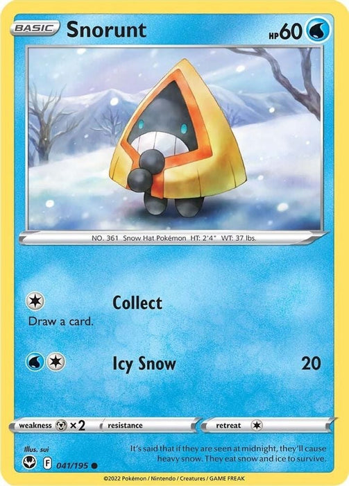 Snorunt (#041/195) (SWSH12: Silver Tempest) Near Mint Reverse Holofoil