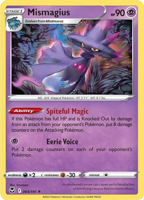 Mismagius (#064/195) (SWSH12: Silver Tempest)