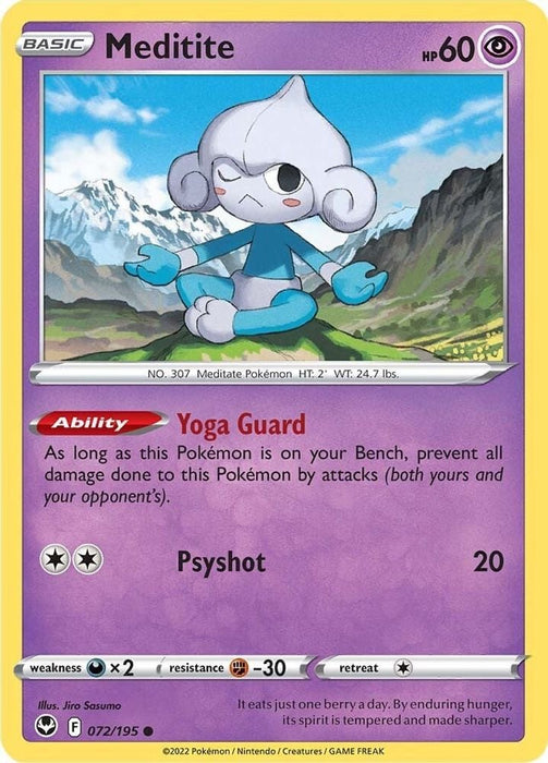 Meditite (#072/195) (SWSH12: Silver Tempest)