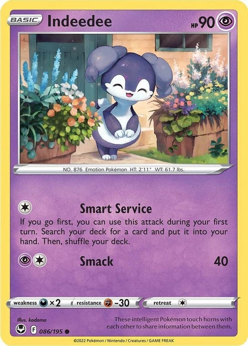 Indeedee (#086/195) (SWSH12: Silver Tempest)