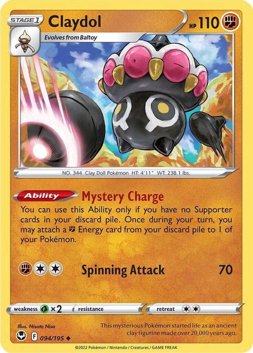 Claydol (#094/195) (SWSH12: Silver Tempest)