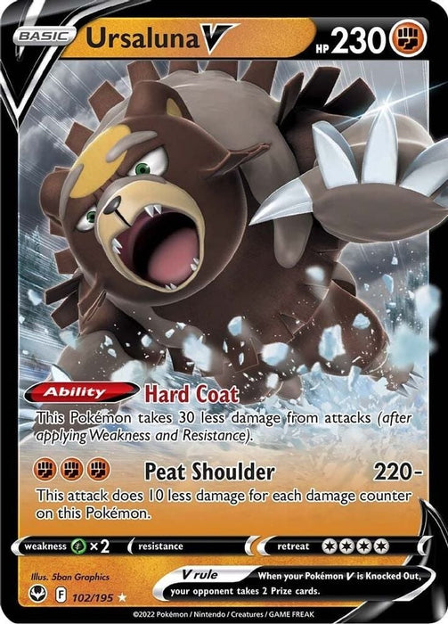 Ursaluna V (#102/195) (SWSH12: Silver Tempest)