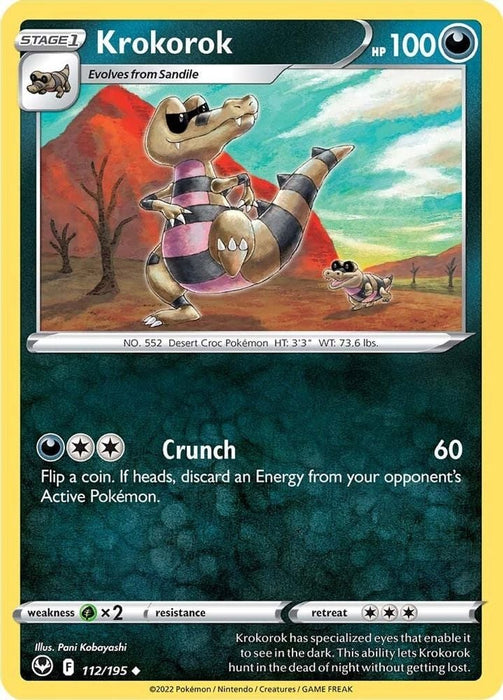 Krokorok (#112/195) (SWSH12: Silver Tempest)