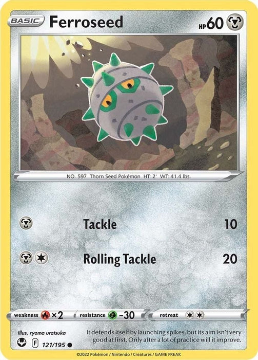 Ferroseed (#121/195) (SWSH12: Silver Tempest)