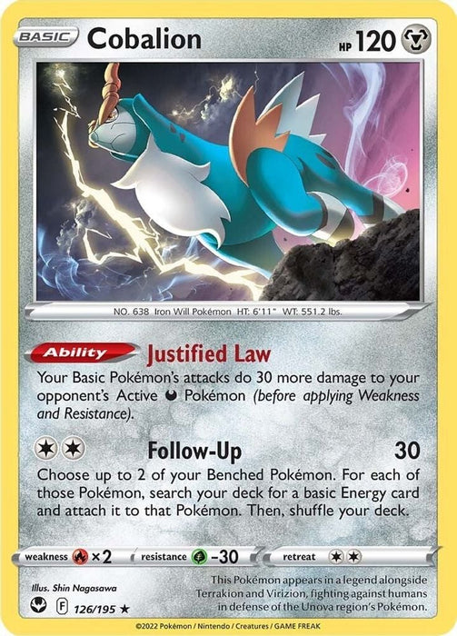 Cobalion (#126/195) (SWSH12: Silver Tempest)