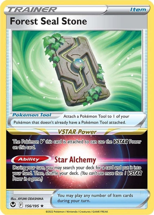 Forest Seal Stone (#156/195) (SWSH12: Silver Tempest)