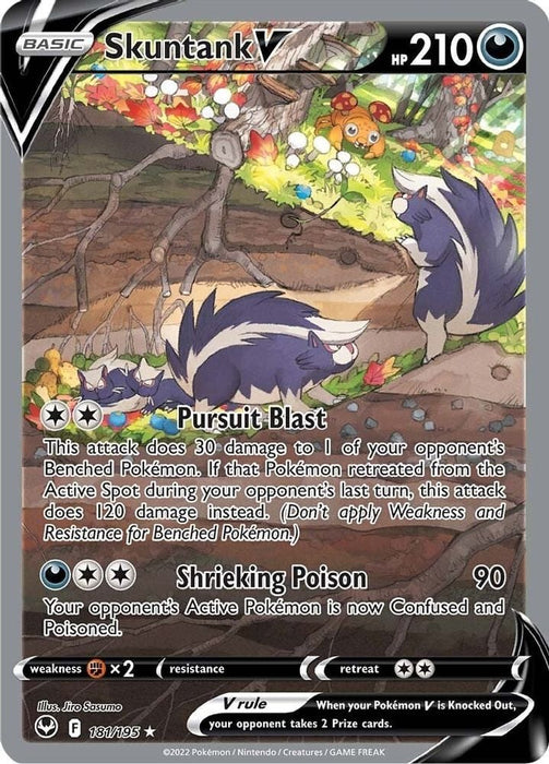 Skuntank V (Alternate Full Art) (#181/195) (SWSH12: Silver Tempest)
