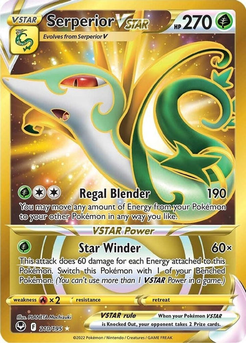 Serperior VSTAR (Secret) (210) (#210/195) (SWSH12: Silver Tempest)
