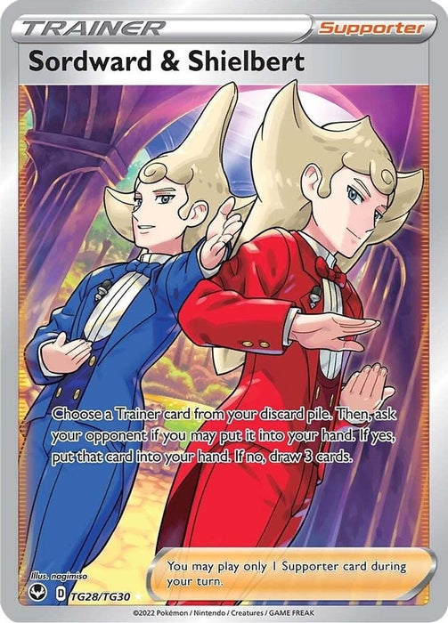 Sordward & Shielbert (#TG28/TG30) (SWSH12: Silver Tempest Trainer Gallery)