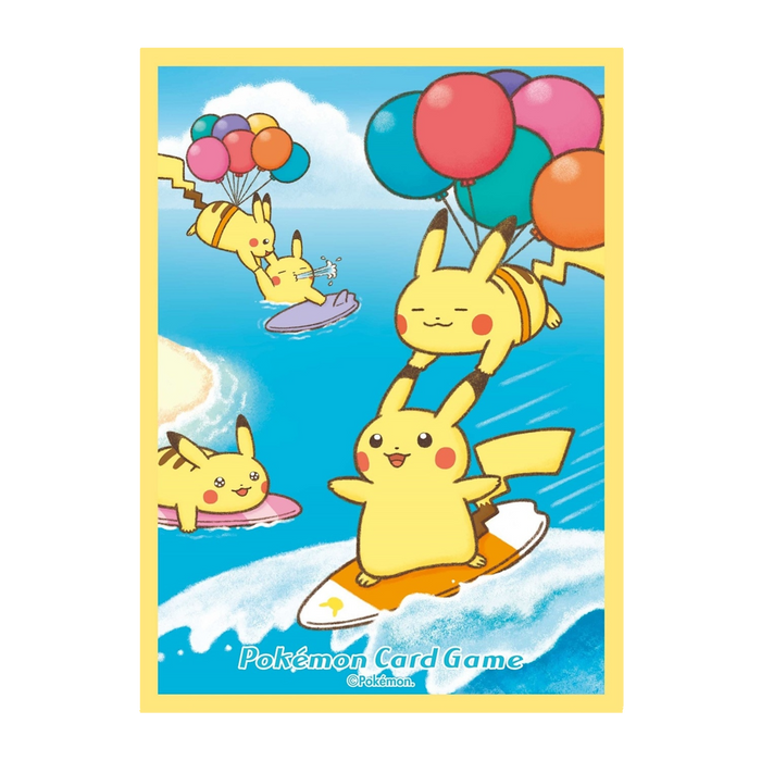 Pokemon Center Japan Sleeves - Surfing & Flying Pikachu