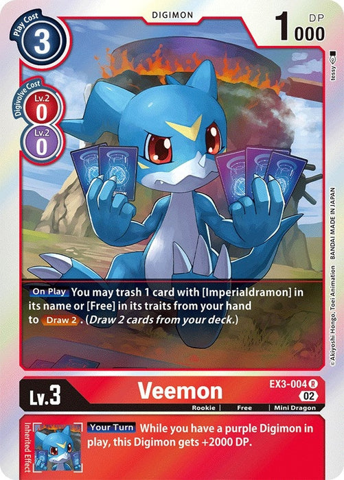 Veemon (EX3-004 R)