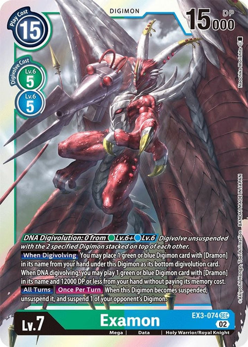 Examon (#EX3-074 SEC) (Draconic Roar) Near Mint Foil