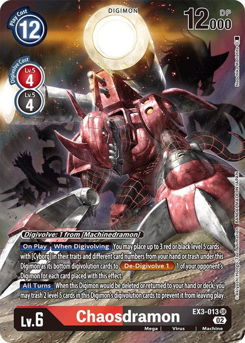 Chaosdramon (Alternate Art) (EX3-013 SR)