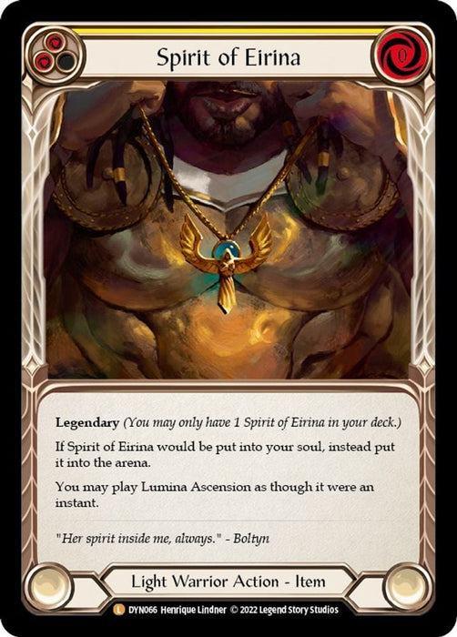 Spirit of Eirina (#DYN066) (Dynasty) Near Mint Rainbow Foil