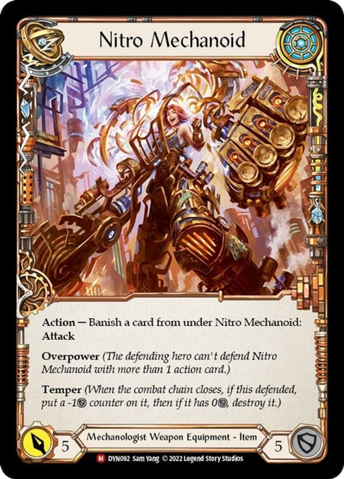 Construct Nitro Mechanoid Nitro Mechanoid (#DYN092) (Dynasty) Near Mint Cold Foil