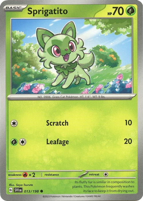 Sprigatito (#013/198) (SV01: Scarlet & Violet Base Set) Near Mint Reverse Holofoil
