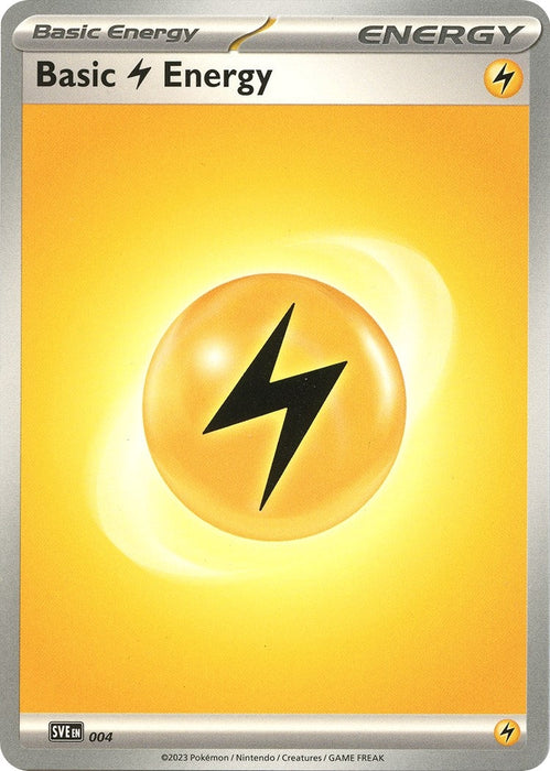Image for Basic Lightning Energy - 004 (004) [SVE: Scarlet & Violet Energies] - Pokemon