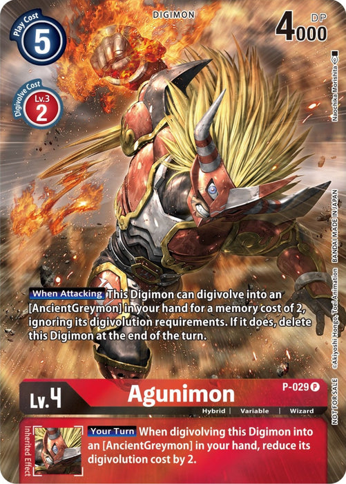 Image for Agunimon - P-029 (2nd Anniversary Frontier Card) (P-029 P) - Digimon Card Game