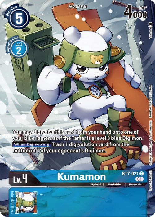Image for Kumamon (2nd Anniversary Frontier Card) (BT7-021 C) - Digimon Card Game