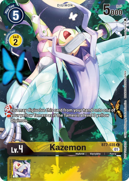 Image for Kazemon (2nd Anniversary Frontier Card) (BT7-035 C) - Digimon Card Game