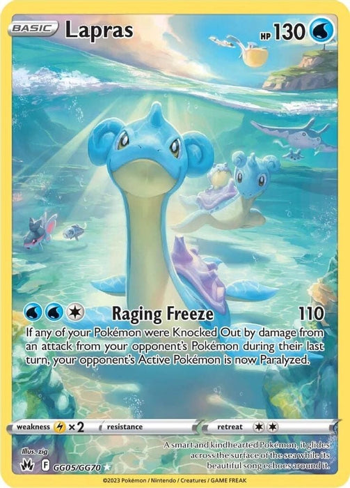 Lapras (#GG05/GG70) (SWSH: Crown Zenith: Galarian Gallery) Near Mint Holofoil